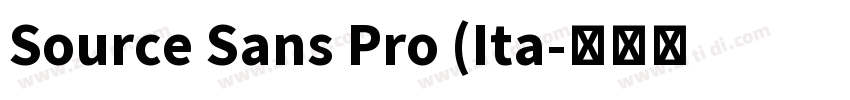 Source Sans Pro (Ita字体转换